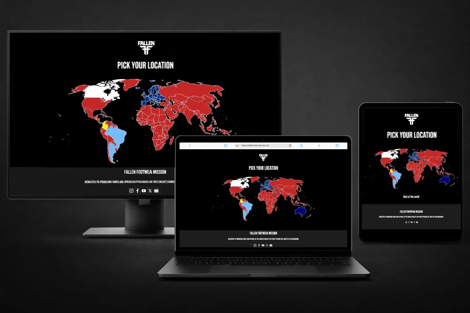 Logo de Gateway Page Global - Fallen Footwear International